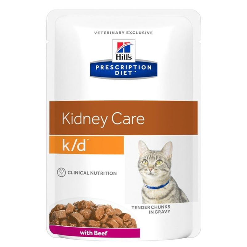 Hill's Prescription Diet K/D Renal Gatto Manzo Bustina 85g-1