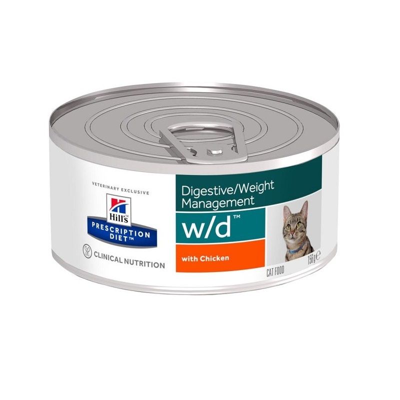 Hill's Prescription Diet W/D Diabetic Gatto Minced Lattina 156g-1