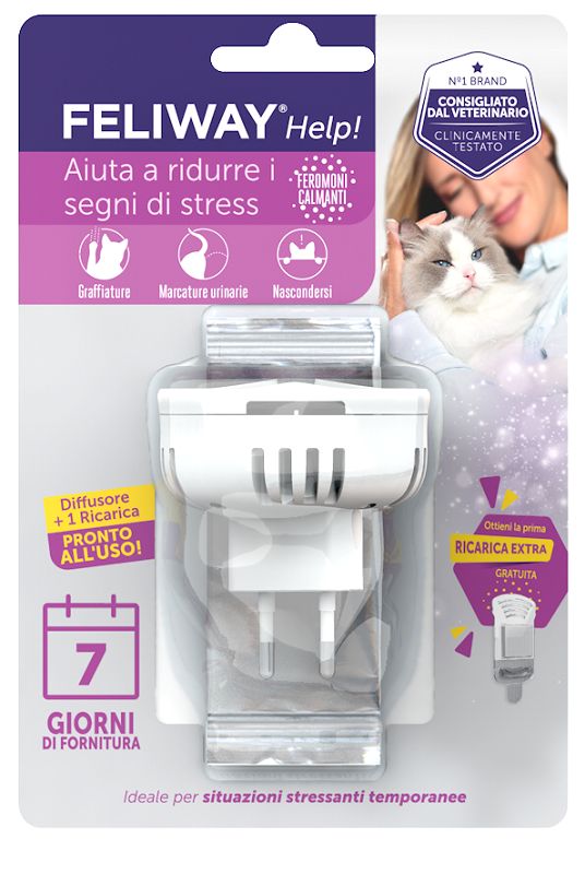 Feliway Help Diffusore Antistress Gatto + Ricarica-1