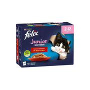 Purina Felix Le Ghiottonerie Junior Gusto Manzo/Pollo Cibo Umido Per Gattini Busta 12x85g-1