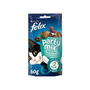 Purina Felix Party Mix Ocean Mix Salmone/Merluzzo/Trota Snack Gatti Adulti Busta 60g-1
