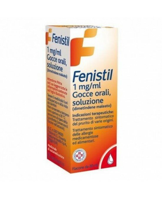 Fenistil Gocce 1 Mg/ml Antistaminico Per Prurito E Allergie Causate Da Medicianali E Alimenti 20 ml-2