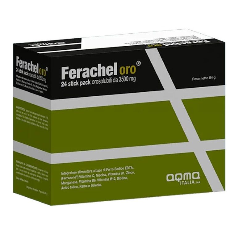 Ferachel Oro integratore alimentare 24 stick orosolubili-1