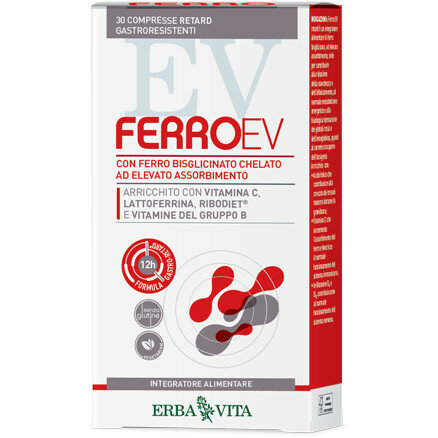 Erba Vita FerroEv Retard 30 compresse gastroresistenti-2
