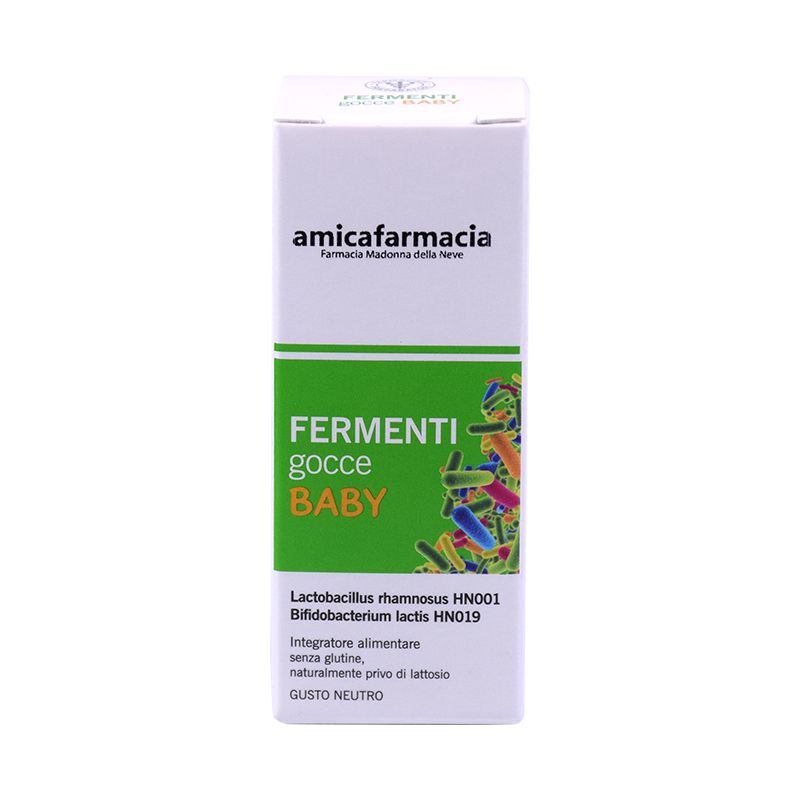 Amicafarmacia Fermenti gocce Baby per l'equilibrio della flora batterica intestinale dei bambini 5,4-1