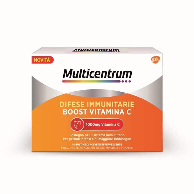 Multicentrum Difese Immunitarie Boost Vitamina C Integratore Alimentare Sali Minerali Vitamine 14 Bs-1