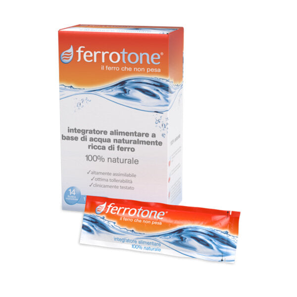 Ferrotone ricco di ferro 100% naturale 14 bustine monodose-2
