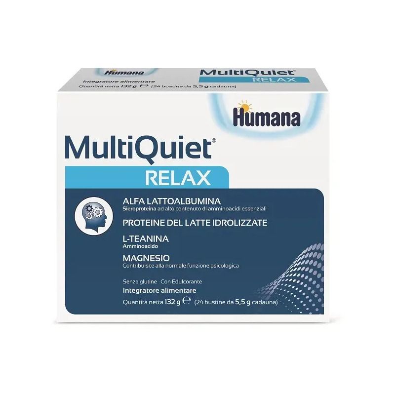 Humana Multiquiet Relax integratore alimentare 24 bustine-1