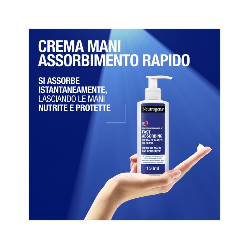 Neutrogena Crema Mani Assorbimento Rapido 150ml-3