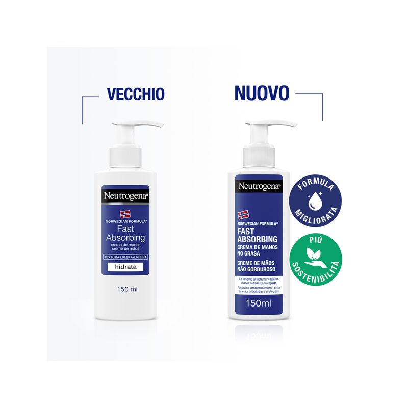 Neutrogena Crema Mani Assorbimento Rapido 150ml-8