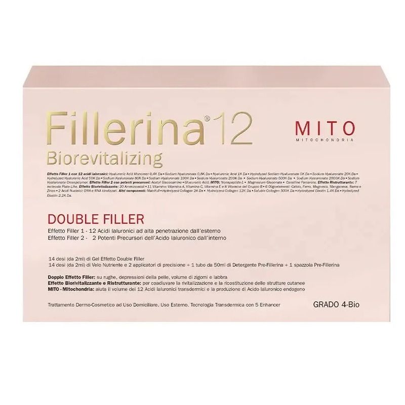 Fillerina 12 Biorevitalizing Double Filler Mito Grado 4 Trattamento Intensivo 30ml+30ml +50ml-1