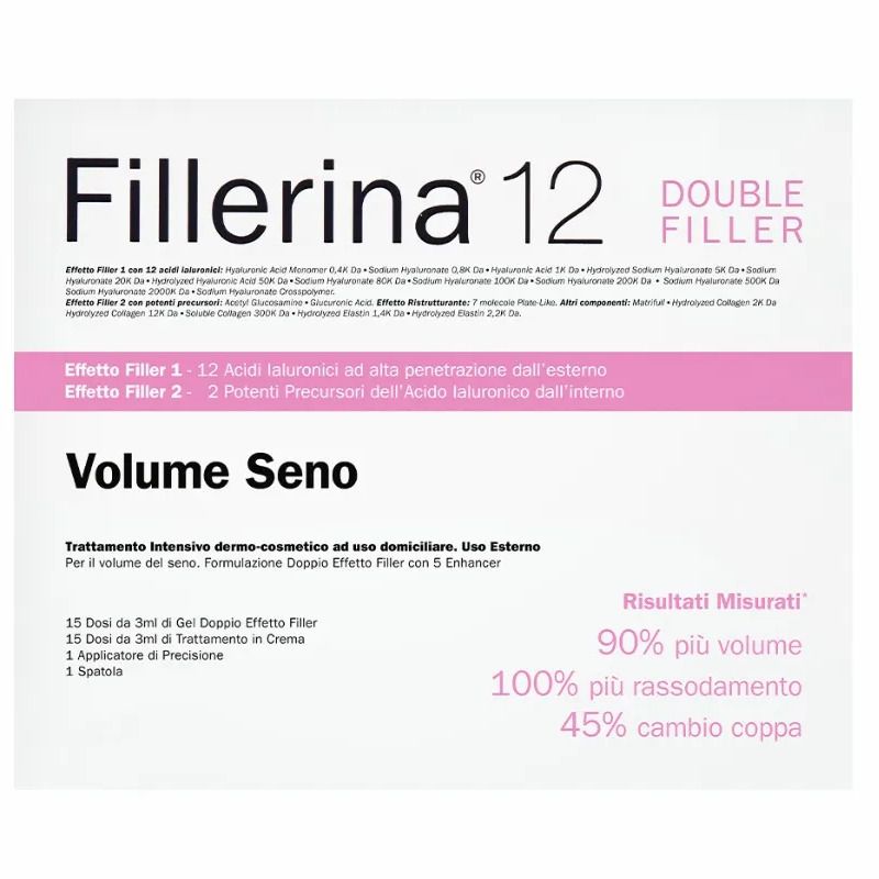 Fillerina 12 Double Filler Volume Seno Grado 5 trattamento intensivo 15 dosi crema + 15 dosi gel dop-1