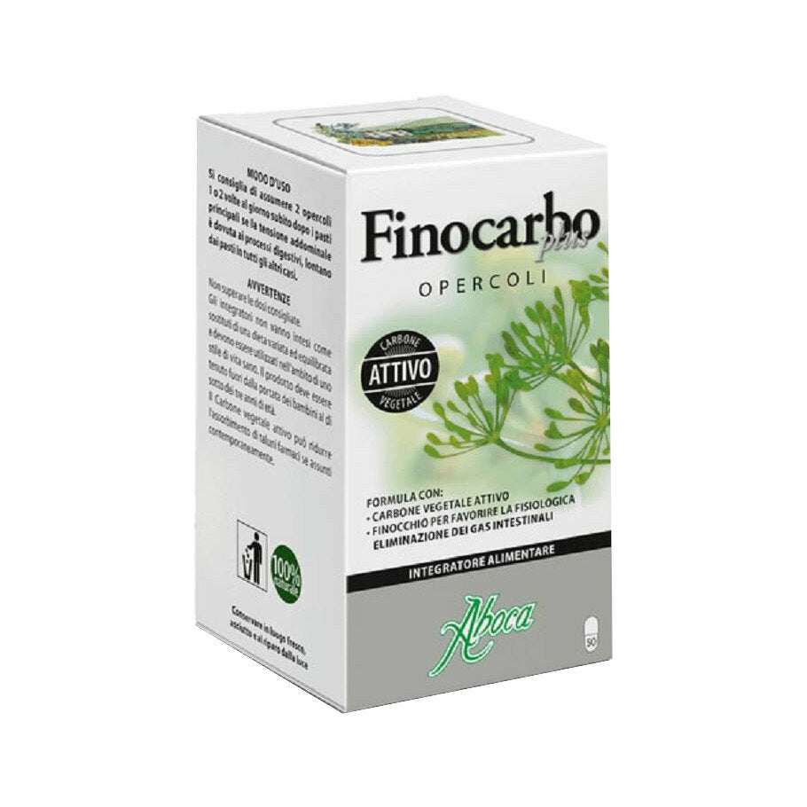 Aboca Finocarbo Plus elimina i gas intestinali 50 opercoli-2