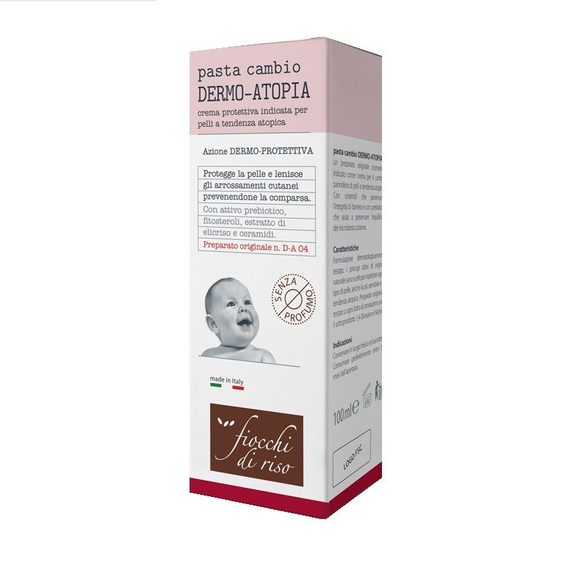 Fiocchi di Riso Pasta Cambio Dermo-Atopia Crema Protettiva per pelli con tendenza atopica 100ml-1