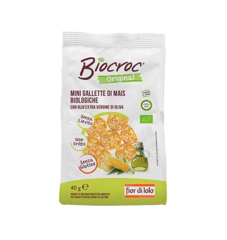 Fior di Loto Biocroc Original Mini Gallette di Mais Biologiche 40g-1