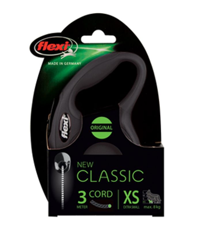 Flexi New Classic In Corda Guinzaglio Per Cani Colore Rosso Taglia S 5m-1