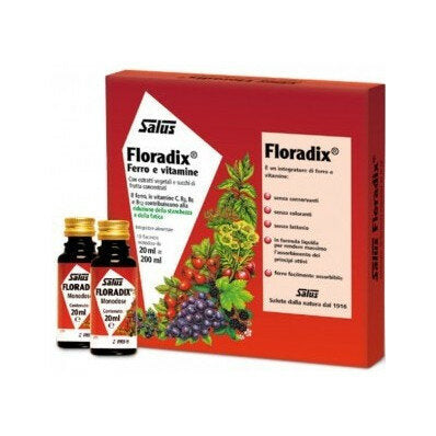 Salus Floradix Ferro e Vitamine integratore alimentare 10 flaconcini-2