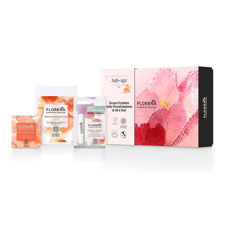 Florena Cofanetto Crema Viso 50ml +1 Maschera Viso+ 1 Balsamo Labbra-1