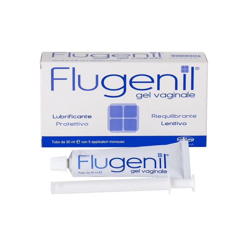 Flugenil Gel Vaginale Idratante e riequilibrante tubo da 30ml+ 5 applicatori monouso-1