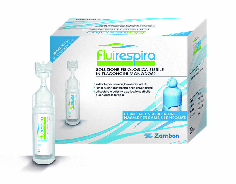 Fluirespira soluzione fisiologica sterile 30 flaconcini monodose-2