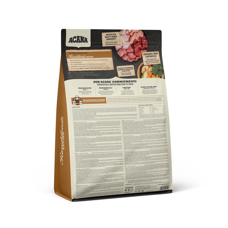 Acana Cane Ranchlands Highest Protein Crocchette Manzo e Agnello Sacco 2Kg-2