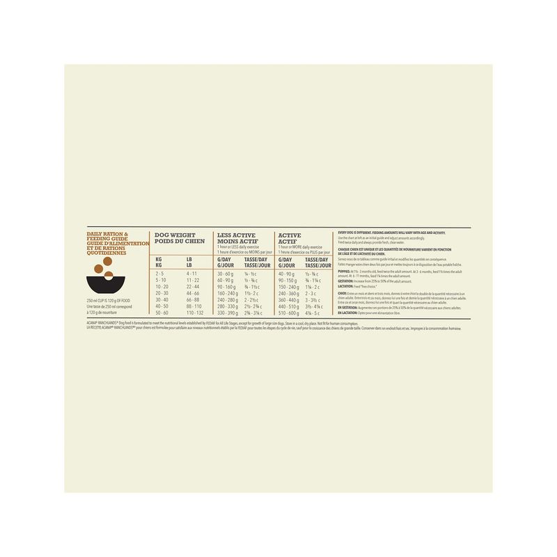 Acana Cane Ranchlands Highest Protein Crocchette Manzo e Agnello Sacco 2Kg-3