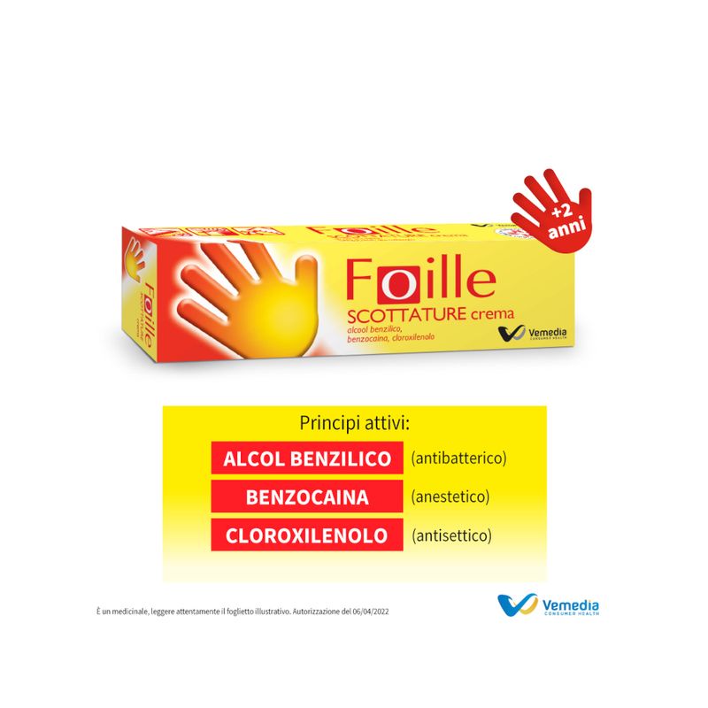 Foille Crema per ustioni, bruciature e scottature domestiche 29,5 g-2