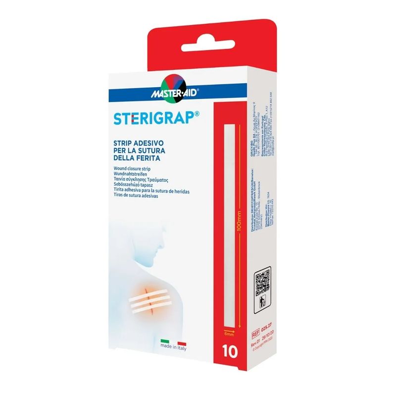 Master-Aid Sterigrap Strip adesivo sutura ferite 100x6mm 10 pezzi-1