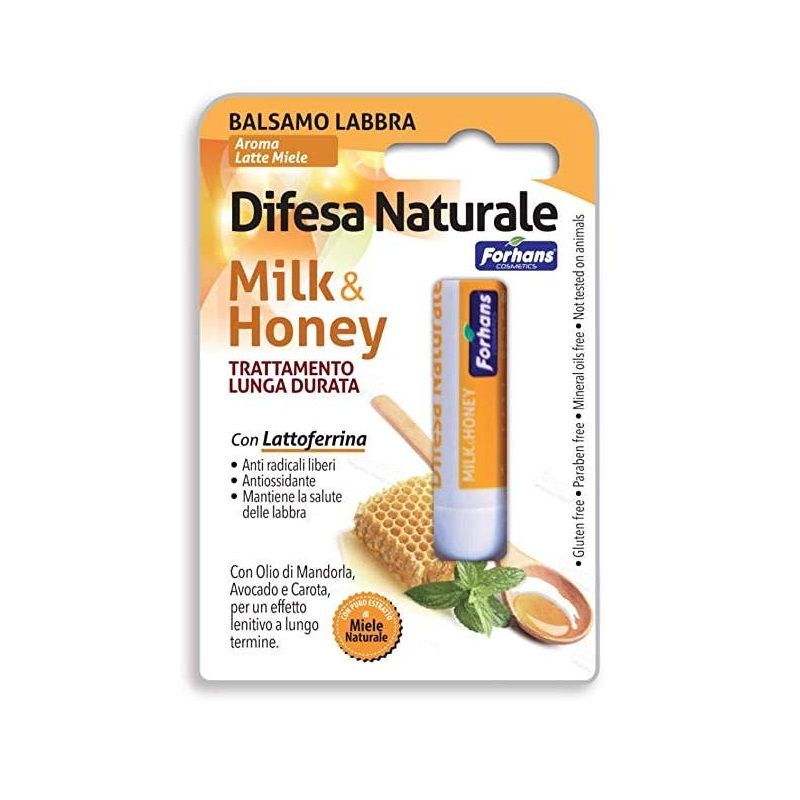 Forhans Balsamo Labbra Difesa Naturale Milk&Honey-1
