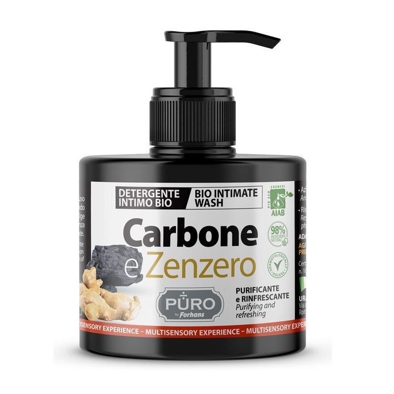 Forhans Puro Detergente Intimo Purificante e Rinfrescante carbone e zenzero 250ml-1