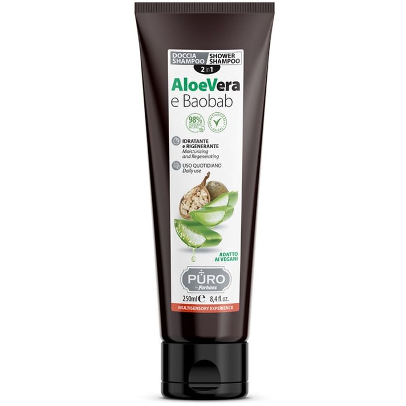 Forhans Puro Doccia Shampoo Idratante/Rigenerante Aloe E Baobab 250ml-1