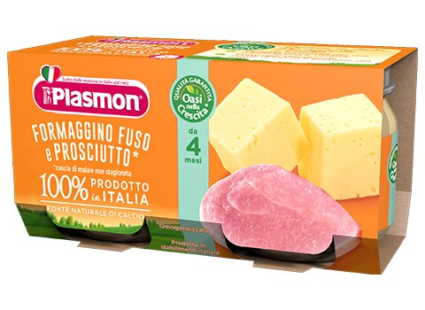 Plasmon Omogeneizzato Formaggio Prosciutto 4/6M+ 2x80g-2