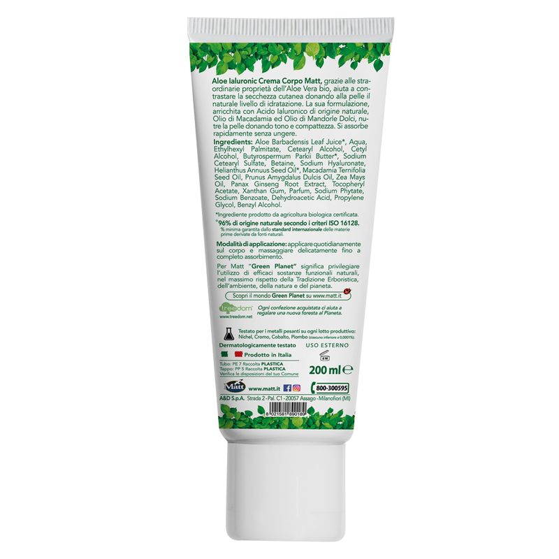 Forsan Aloe Ialuronic Crema Corpo Idratante 200ml-2