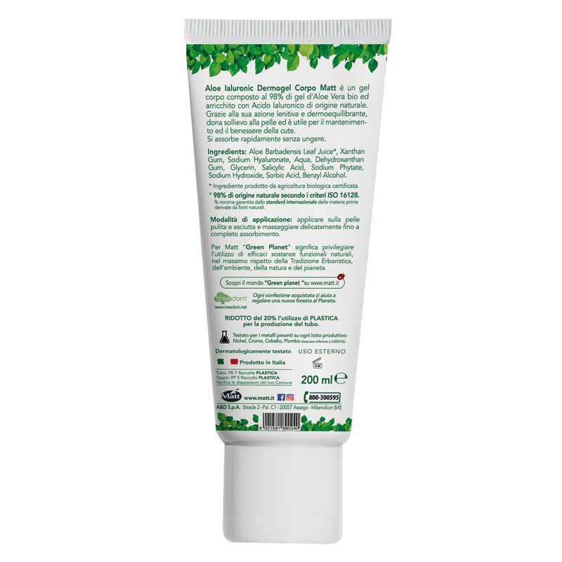 Forsan Aloe Ialuronic Dermogel Corpo Multiattivo Lenitivo 200ml-2
