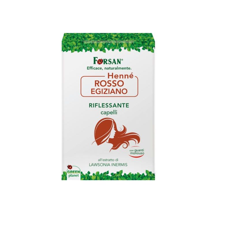Forsan Capelli Henné Rosso Egiziano Riflessante per capelli 100g-1