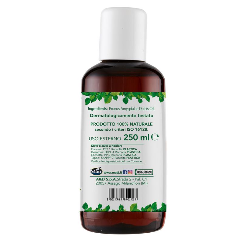 Forsan Olio di Mandorle Dolci puro 100% corpo 250ml-2