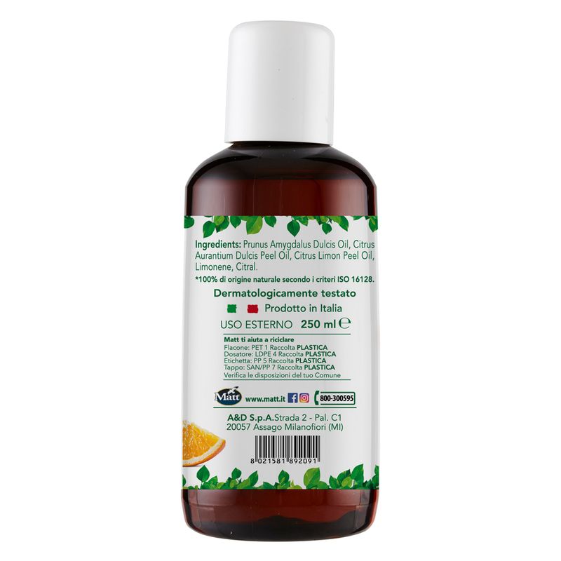 Forsan Olio Mandorle Dolci profumato Agrumi elasticizzante corpo 250ml-2