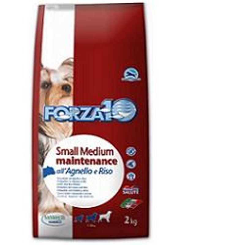 Forza10 Mini Adult Maintenance Crocchette All'Agnello E Riso Per Cani Adulti Taglia Piccola Sacco 2kg-1