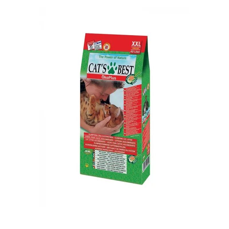 Cat's Best Original Okoplus lettiera per gatti vegetale 40L-1