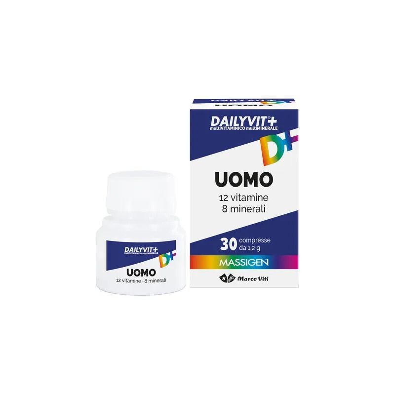 Massigen Dailyvit+ Uomo Multivitaminico e Multiminerale 30 compresse rivestite-1