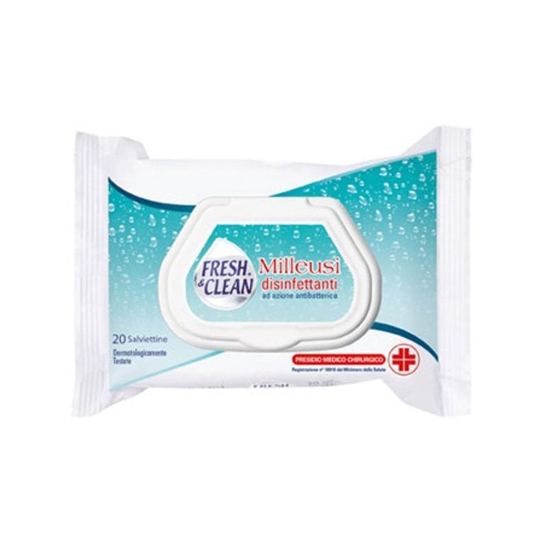 Salviettine Disinfettanti Milleusi Fresh&Clean 20 Pezzi-1