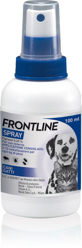 Frontline Spray 100 ml antiparassitario per cani e gatti-1