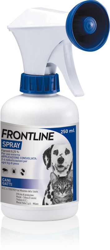Frontline Spray 250 ml antiparassitario per cani e gatti-1