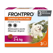 Frontpro Contro Pulci E Zecche 3 Compresse Masticabili Per Cani 2-4 Kg 11,3 Mg-1