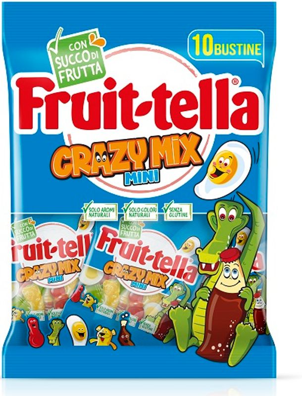 Fruittella Crazy Mix Mini caramelle gommose gusti assortiti 10 bustine-1