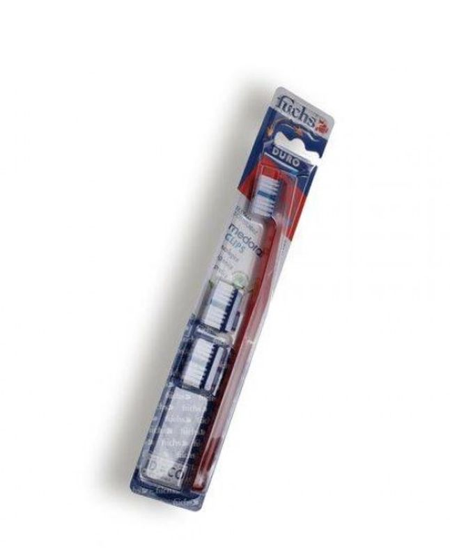Fuchs Medoral Clips spazzolino duro con testine sostituibili 1 pezzo-1
