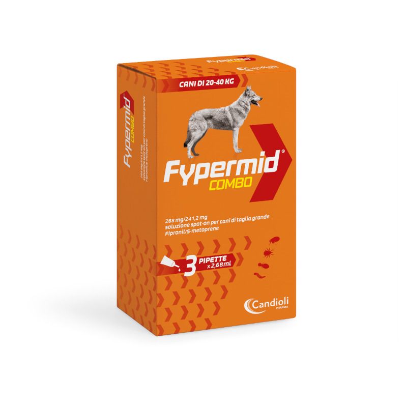 Fypermid Combo 268 mg/241,2 mg Soluzione Spot-On Per Cani Taglia Grande 3 Pipette Da 2,68 ml-1