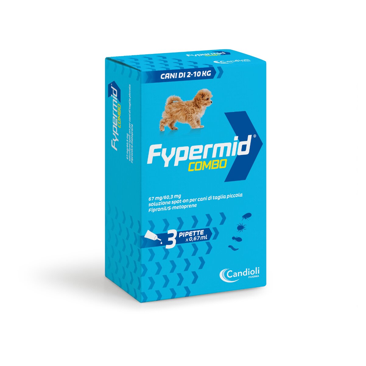 Fypermid Combo 67 mg/60,3 mg Soluzione Spot-On Per Cani Taglia Piccola 3 Pipette Da 0,67 ml-2