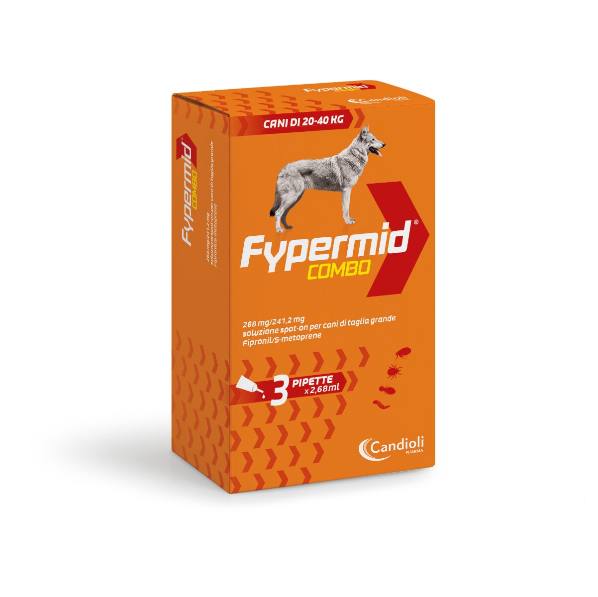 Fypermid Combo 268 mg/241,2 mg Soluzione Spot-On Per Cani Taglia Grande 3 Pipette Da 2,68 ml-2