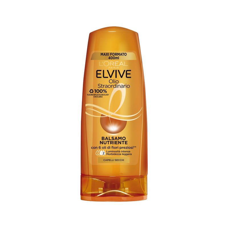 L'Oréal Paris Elvive Olio Straordinario Balsamo Nutriente Capelli Secchi 400 ml-1